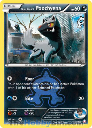 0016 Team Aqua's Poochyena Common Double Crisis