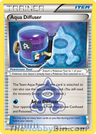 Aqua Diffuser #23/34 Uncommon - Double Crisis Pokemon card
