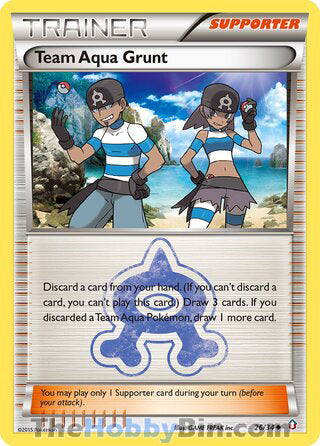 Team Aqua Grunt Double Crisis Uncommon #26/34