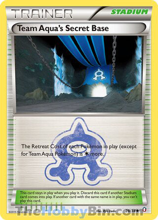 0028 Team Aqua's Secret Base Uncommon Double Crisis