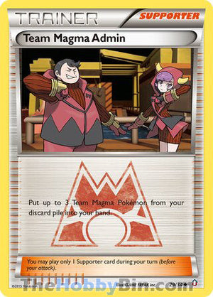 0029 Team Magma Admin Uncommon Double Crisis