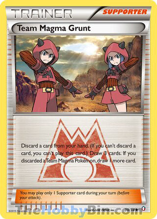 Team Magma Grunt Double Crisis Uncommon #30/34