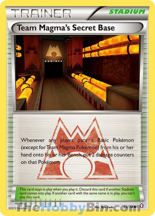 Team Magma's Secret Base #32/34 Uncommon - Double Crisis Pokemon card