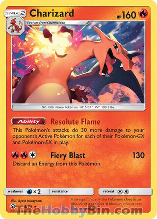 Charizard Dragon Majesty Holo Rare #3/70