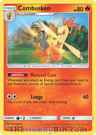 Combusken Dragon Majesty Uncommon #5/70