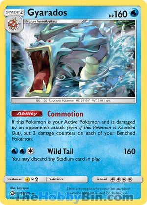 0020 Gyarados Holo Rare Dragon Majesty