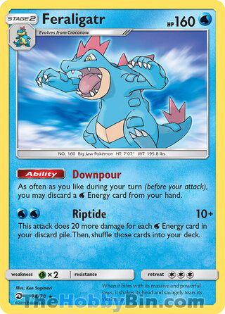 Feraligatr Dragon Majesty Holo Rare #24/70