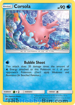 Corsola Dragon Majesty Common #27/70