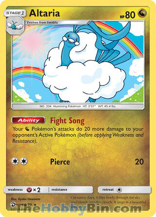 Altaria Dragon Majesty Holo Rare #40/70