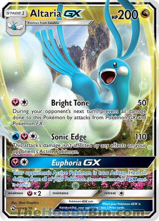 Altaria GX Dragon Majesty Ultra Rare #41/70