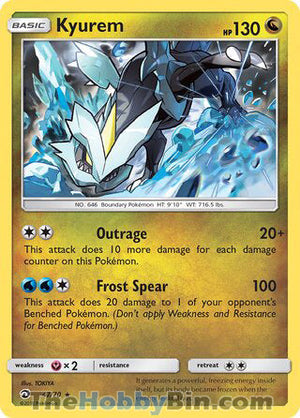 0047 Kyurem Holo Rare Dragon Majesty