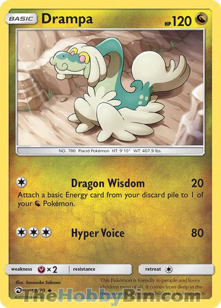 Drampa Dragon Majesty Uncommon #51/70