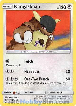 0055 Kangaskhan Common Dragon Majesty