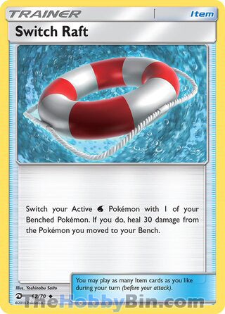 Switch Raft #62/70 Uncommon - Dragon Majesty Pokemon card