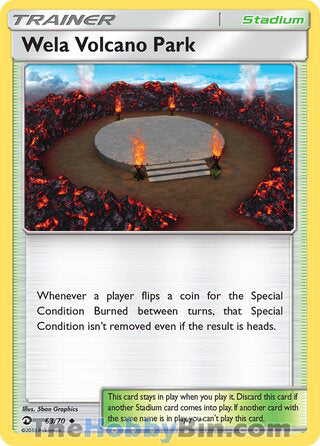 Wela Volcano Park #63/70 Uncommon - Dragon Majesty Pokemon card