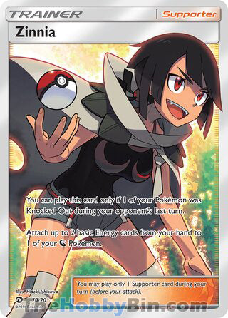 Zinnia #70/70 Ultra Rare - Dragon Majesty Pokemon card