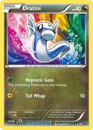 0002 Dratini Holo Rare Dragon Vault