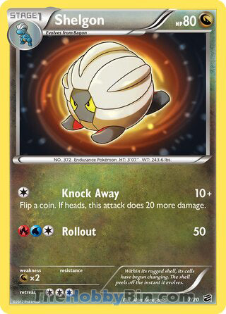 0007 Shelgon Holo Rare Dragon Vault