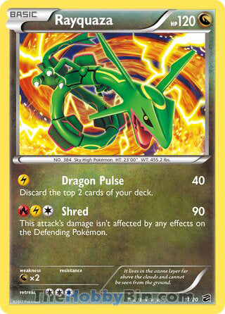 Rayquaza Dragon Vault Holo Rare #11/20