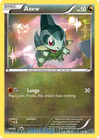 0013 Axew Holo Rare Dragon Vault