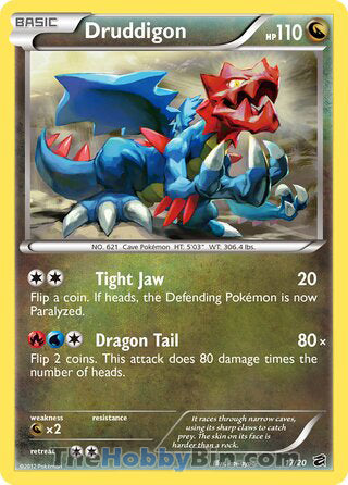 0017 Druddigon Holo Rare Dragon Vault