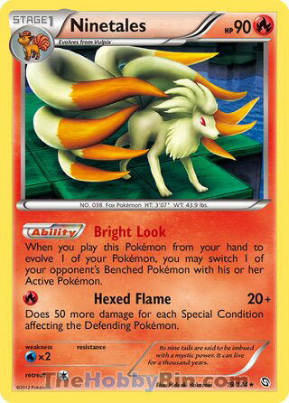 Ninetales #19/124 Holo Rare - Dragons Exalted Pokemon card