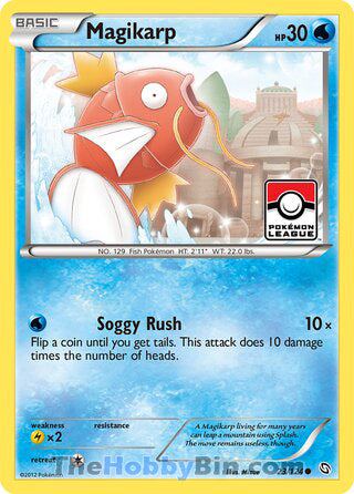 Magikarp #23/124 Common - Dragons Exalted Pokemon card
