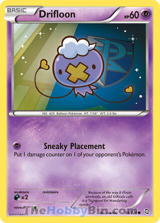 Drifloon #49/124 Common - Dragons Exalted Pokemon card