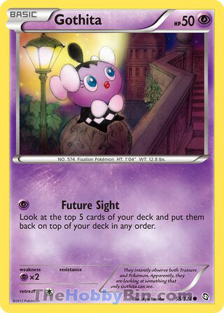 Gothita #55/124 Common - Dragons Exalted Pokemon card