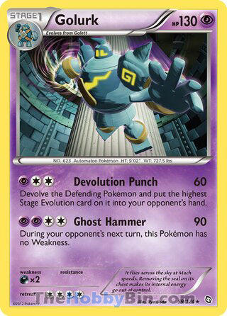 0059 Golurk Holo Rare Dragons Exalted