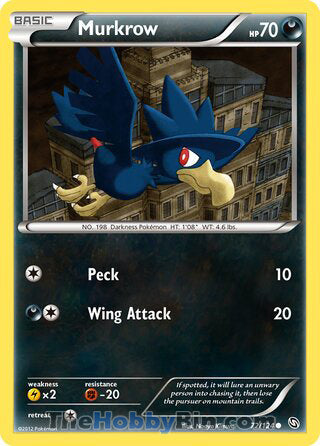 Murkrow #72/124 Common - Dragons Exalted Pokemon card