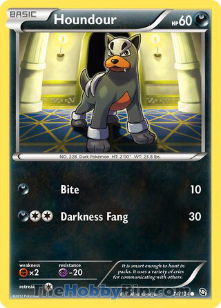 Houndour #74/124 Common - Dragons Exalted Pokemon card