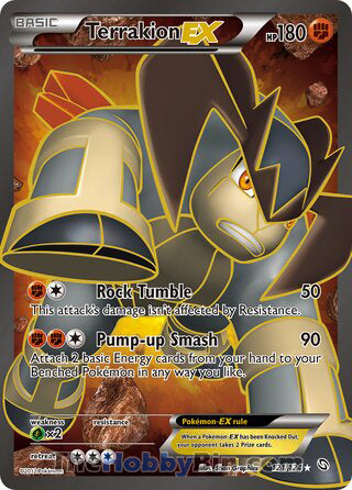 0121 Terrakion EX Ultra Rare Dragons Exalted