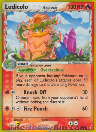 0006 Ludicolo Holo Rare Crystal Guardians