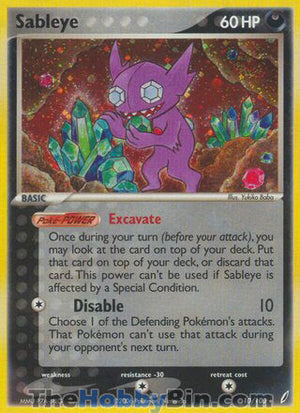 0010 Sableye Holo Rare Crystal Guardians