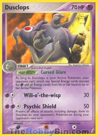 Dusclops #17/100 Rare - EX Crystal Guardians Pokemon card