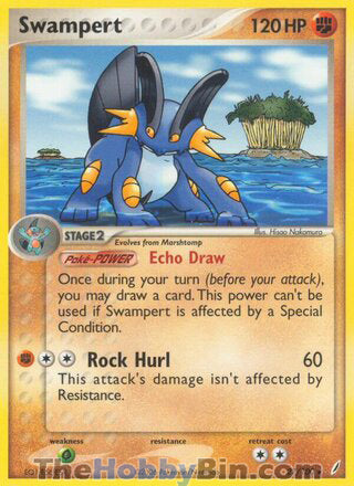 Swampert #27/100 Rare - EX Crystal Guardians Pokemon card