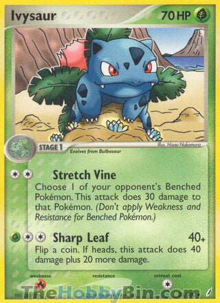 Ivysaur #35/100 Uncommon - EX Crystal Guardians Pokemon card