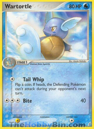 Wartortle #43/100 Uncommon - EX Crystal Guardians Pokemon card