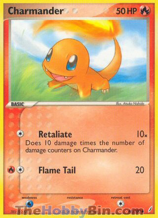Charmander #48/100 Common - EX Crystal Guardians Pokemon card
