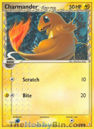 Charmander #49/100 Common - EX Crystal Guardians Pokemon card
