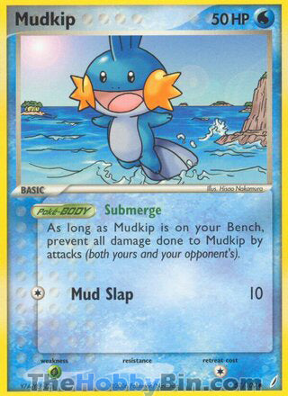 Mudkip #57/100 Common - EX Crystal Guardians Pokemon card