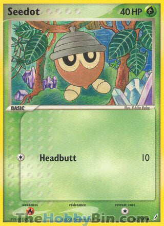 Seedot #60/100 Common - EX Crystal Guardians Pokemon card