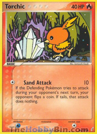 Torchic #66/100 Common - EX Crystal Guardians Pokemon card