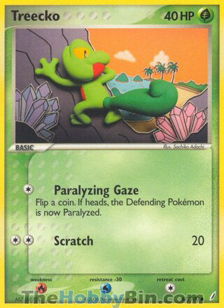 Treecko #67/100 Common - EX Crystal Guardians Pokemon card
