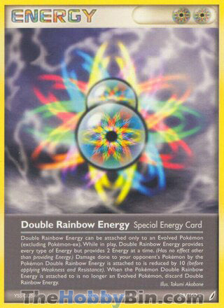 Double Rainbow Energy #88/100 Rare - EX Crystal Guardians Pokemon card