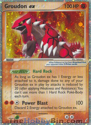 Groudon ex EX Crystal Guardians Ultra Rare #93/100