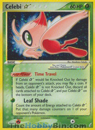 Celebi Star EX Crystal Guardians Ultra Rare #100/100