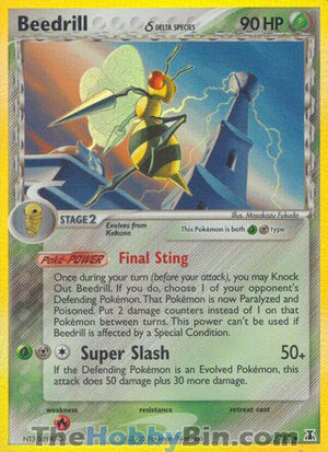 0001 Beedrill Holo Rare Delta Species