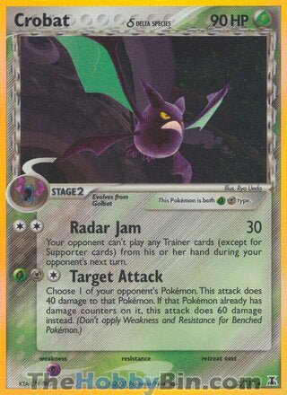 Crobat EX Delta Species Holo Rare #2/113